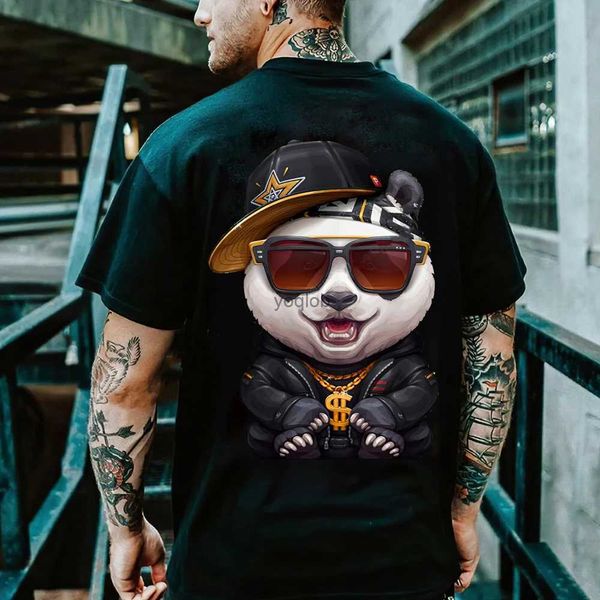 Camisetas para hombre Camiseta con estampado retro en 3D para hombre, jersey con cuello redondo, ropa divertida, camiseta de manga corta de verano, camiseta Harajuku Street para hombre de talla grande