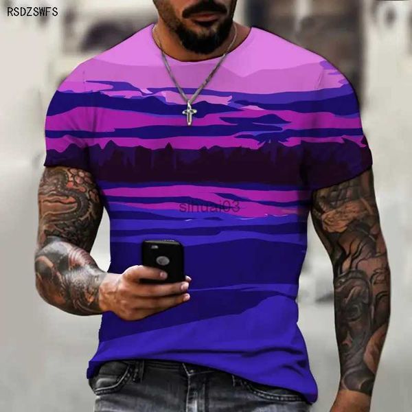 T-shirts pour hommes Impression tridimensionnelle 3D Nouvelle mode T-shirt d'été pour hommes Maillot de football décontracté Art européen et américain Style rétro