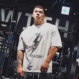 T-shirts pour hommes 3XL confortable extra large hommes lâche fitness t-shirt mode 3xl t-shirt été gymnase à manches courtes coton t-shirt style décontracté haut J240330