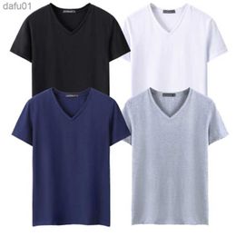 T-shirts voor heren 4pcs/lot korte mouw T-shirt Herentoppen T Tees V Neck korte mouw slanke fit t-shirt mannen casual zomer t-shirt plus size s-5xl l230520