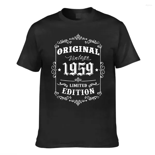 T-shirts pour hommes 60e anniversaire en 1959 Style rétro Vintage édition limitée haut hommes chemise haut pour femme T-shirts femme T-shirts décontractés