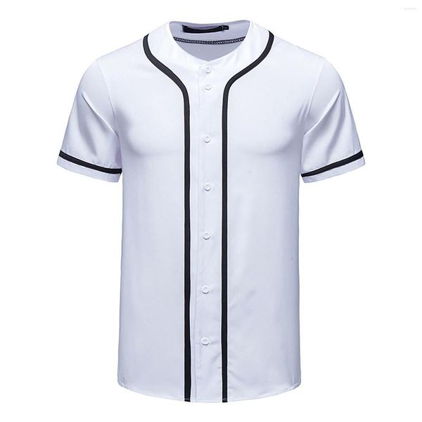 T-shirts pour hommes 6xl pour hommes grands et grands chemise en résille hommes mode décontracté coton Baseball sweat-shirt court