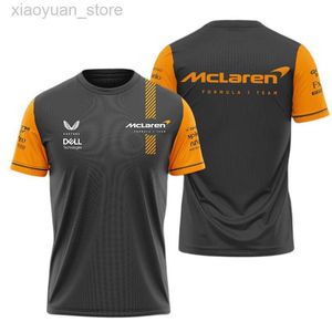 T-shirts voor heren 7p3t Men's mode T-shirt Oversized 23 Nieuwe F1 Formule 1 Racing Team McLaren en damesronde nek 3D-printen Big Discount Clothing 3M411 3M411