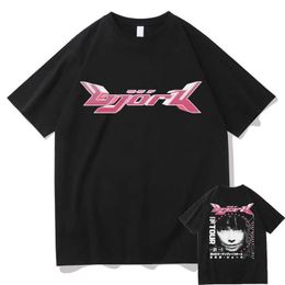 T-shirts pour hommes Années 90 Bjork Japanese Tour 1996 Album de musique T-shirt Homme Hip-Hop Streetwear T-shirt Été Hommes Femmes Surdimensionné Street Vintage Tshirt G230303