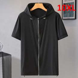 T-shirts voor heren 9xl 10xl plus size t-shirt mannen zomer tops TEES mode mode hap t shirt streetwear shirt met korte mouwen mannelijke rits t-shirt 10xl 230522