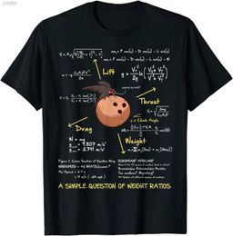 T-shirts masculins un problème de poids de poids simple / poids T-shirt mathématique intéressant
