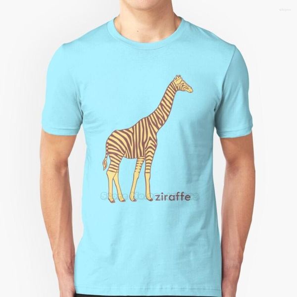 Camisetas para hombre ¿Una jirafa rayada? No It'S Ziraffe Camiseta de manga corta verano hombres Streetswear camisa cebra Animal africano