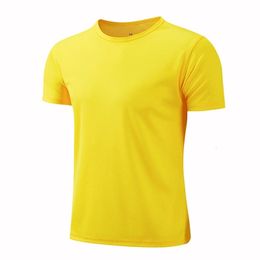 Camisetas de hombre a8988 Camiseta de cuello redondo Impreso personalizado Bordado Deportes Fitness Camiseta de manga corta Camiseta para correr 230422