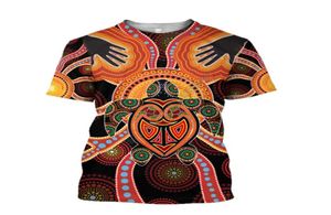 T-shirts voor heren Aboriginal Turtle Touch the Sun Lia Inheemse 3D geprinte T-shirt Harajuku Streetwear T Shirts Men For Women Short Slee6774128