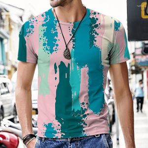 Mannen T Shirts Abstract Graffiti Patroon Kinderen Baby Jongens Meisjes Kleding Casual Cartoon 3D Print Tshirt Streetwear Mannen Tops