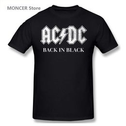 Heren T-shirts AC DC Terug In Zwart T-shirt Mannen/Vrouwen T-shirt Korte Mouw Grafische T-shirt Merken Tee tops T221006