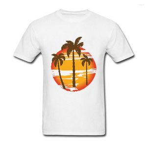 Camisetas para hombre, camiseta de arte para salir para adultos, camiseta de manga corta con puesta de sol para hombre, camisetas de edredón para vacaciones, trajes, camisa de baño, cuello redondo de algodón de verano