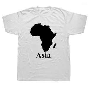 Camisetas para hombre, camiseta Harajuku de manga corta con cuello redondo, divertida camiseta Unisex con gráfico de moda de África y Asia, camiseta Hipster