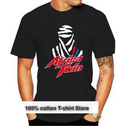 T-shirts masculins Africa Twin T-shirt Africa Twin mootorcycle t-shirt 2020 Nouveaux hommes de mode T-shirts courts Slve Style Brand Slve T240510
