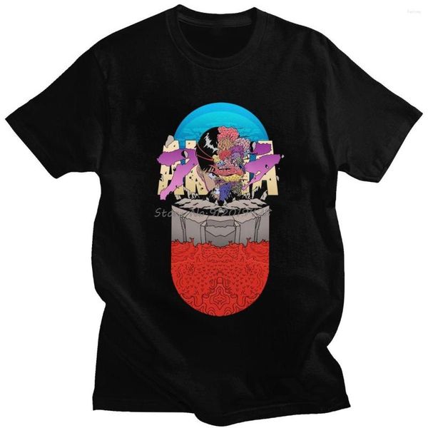 Camisetas para hombre, camiseta Aikra para hombre, camiseta Saro Kaneda de algodón preencogido, camiseta de manga corta buena para la salud, camiseta de mala educación, ropa holgada