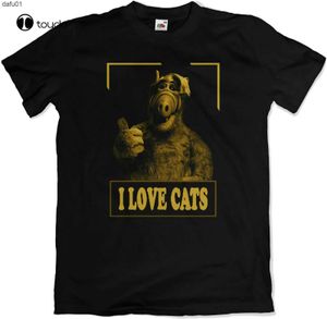 Heren T-shirts ALF TV-programma Retro 80's I Love Cats T-Shirt S-3XL L230520 L230520