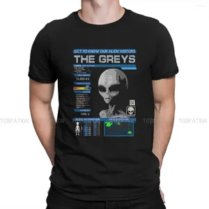 Heren T-shirts Alien UFO Katoenen T-shirt Onze bezoekers De Greys Elegant Shirt Homme Herenkleding Afdrukken Grote uitverkoop