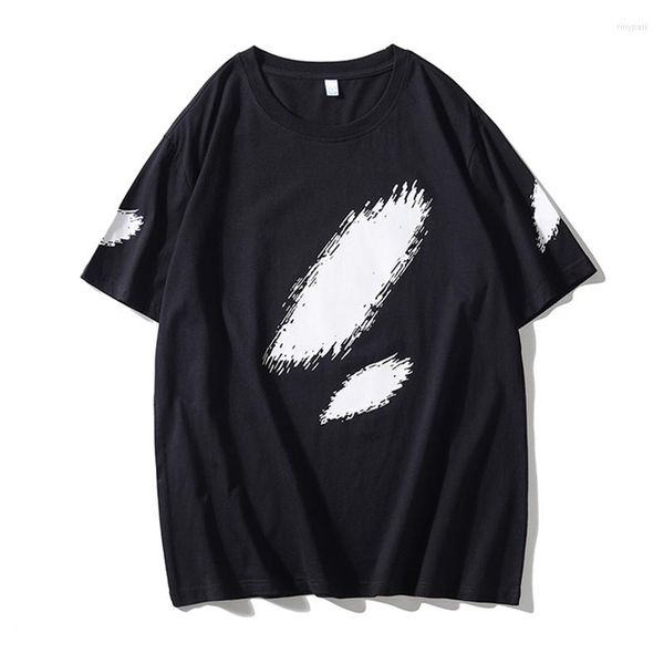 Camisetas de hombre que combinan con todo Harajuku 2023 algodón individualidad Tie-Dye camiseta Cool estilo Hong Kong ropa de verano de gran tamaño Top con paneles
