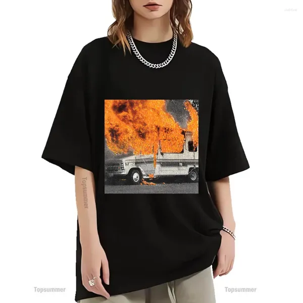 Camisetas para hombres todas las carreteras conducen a la camiseta de la pistola Militarie Tour Shirt Women Cool Streetwear Algodón
