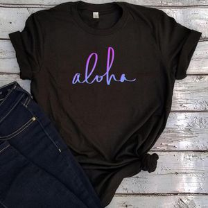 T-shirts pour hommes Aloha Hawaii gothique hauts plage vacances femme t-shirts dessin animé graphique t-shirts arrivée 2023 surdimensionné L