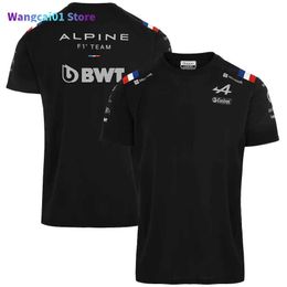 T-shirts voor heren Alpine F1 Team Short Seve T-shirt Blue 2022 Alonso Formule 1 jaar editie Nieuwe Summer Colction Boys to Adults 0228H23