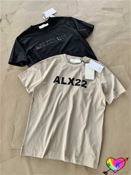 T-shirts pour hommes ALYX ALX22 T-shirt 2022 Hommes Femmes 1 1 Haute Qualité Black Mark Print 1017 ALYX 9SM Tee Légèrement Oversize Tops Manches Courtes T230302