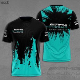 Heren T-shirts Am Petronas F1 Sport-T-shirt voor heren en dames 3D-gedrukt sport-T-shirt Casual Ademend Formula 1G Grote korte mouw