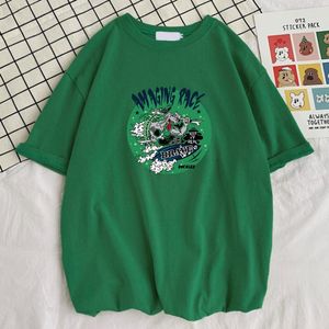 T-shirts T-shirts Amazing Race Houd It Real Green Prints Mannelijke T-shirt Eenvoudige Zachte Cool Slanke T-shirt Grafische Losse Man Tees Shirt