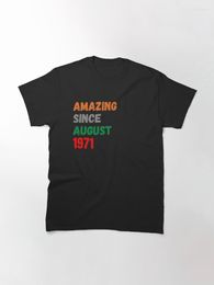 Heren t shirts geweldig sinds augustus 1971 klassieke t-shirt