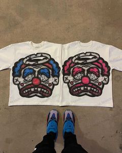 T-shirts hommes T-shirt de clown américain surdimensionné T-shirt graphique vintage Couples Streetwear Y2K Top Goth Chemises Harajuku Femmes Vêtements T240117