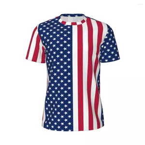 Heren T-shirts Amerikaanse Vlag Sportshirt Strand Strepen En Sterren Vintage Tee Voor Paar Ontwerp Top Tees Plus size 6XL