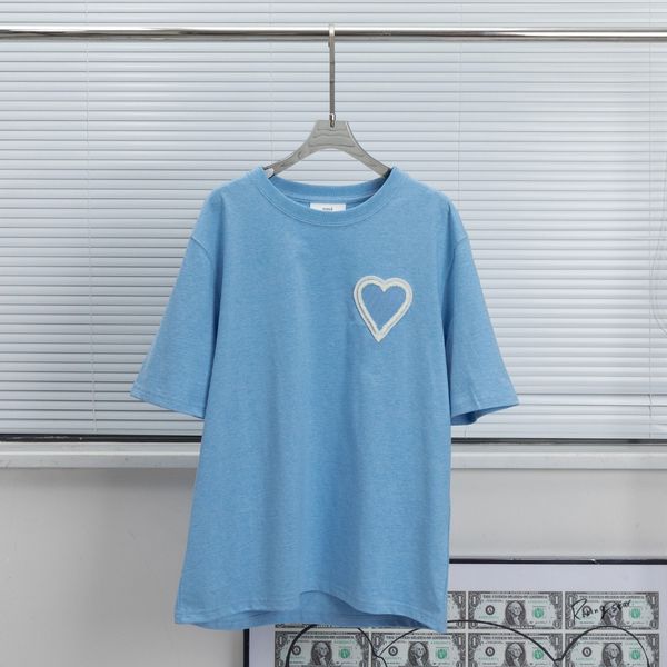 T-shirts masculins Amirir Shirt Summer 100% coton corée de mode T-shirt / femme causal O-cou t-shirt de base mâle Tops 41