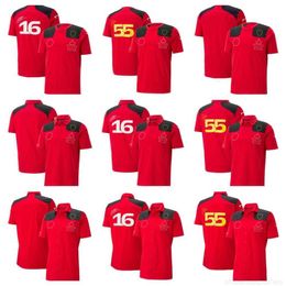 T-shirts voor heren en 2023 F1 Team Polo Suit vier seizoenen Formule 1 Red Racing Official Custom Custom