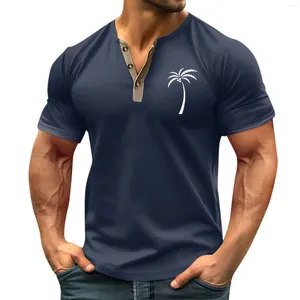 Camisetas y blusas para Hombre, estampado informal único para Hombre, precio bajo, cuello en V, manga corta, blusa De verano, Camisas deportivas De Hombre