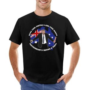 Les t-shirts masculins Ange Postecoglou organisent une fête pour des hommes avec des t-shirts vintage de vêtements mignons et des t-shirts noirs