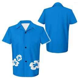 Camisetas masculinas Animal Cosplay Crossing 3D Imprimir Camisa Verão O Pescoço Casual Algodão Azul Gráfico Tee Tripulação