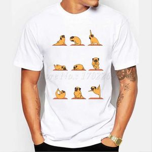 T-shirts pour hommes Animal drôle Design T-shirt Men Pomeranian / Cat / Soth / Elephant / English Bulldog / Pug Hipster Cool Male Tops / T Y240509