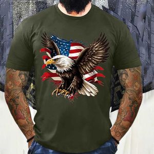 T-shirts hommes T-shirt animal pour hommes Ts Tops Eagle Graphic 3D T-shirt d'impression été court Slve Ts surdimensionné hommes chemise vêtements nouveau Y240314