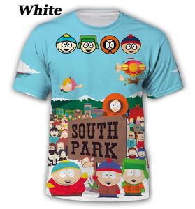 Heren T-Shirts Animatie S-South Park 3D T-shirt/Tops/Grafische Tees/Tee Casual Lente Zomer Herfst 8 Kleuren XS-5XL T230217