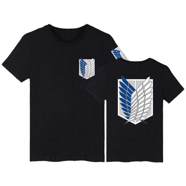 T-shirts pour hommes Anime Attack on Titan Cosplay T-Shirt Ackerman Scout Regiment Venez Vêtements Tops Tees Camiseta G230303