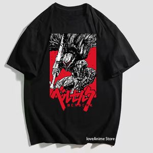 Mannen T-shirts Anime Berserk T Shirts Katoen Korte Mouw Casual Overside Shirts Mannen Kleding Hip Hop Tshirt Unisex Zomer tops 230725