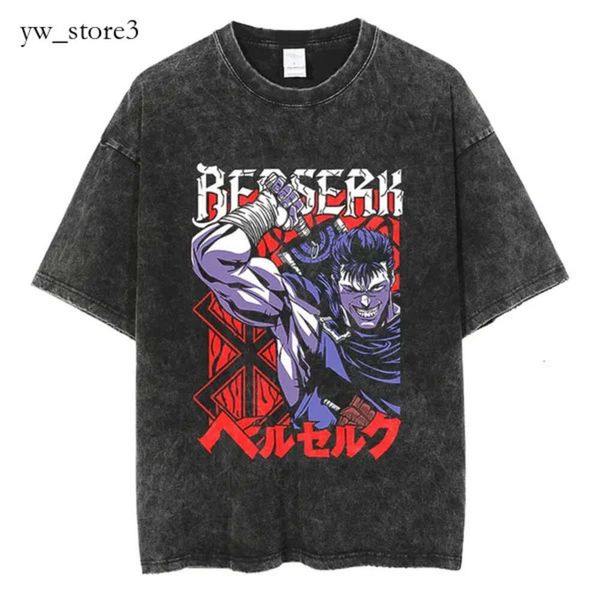 Camisetas para hombres Anime Berserk Vintage Manga Acid TH CAMISA 100% COAS DE COTHER STORE STREETWEAR MANEGAS TARGAS TRENDAS GRÁFICAS ESTRADAS 7842