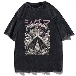 T-shirts pour hommes Anime Bungou Stray Dogs Imprimer Chemise Sigma Manga Graphique T-shirt Tenues d'été Coton Tshirt Hommes Femmes Casual Lâche Tees