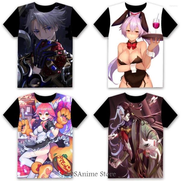 T-shirts pour hommes Anime Fate / Grand Order Saber Alter Jeanne D'Arc Cosplay 3D Basic T-shirt à manches courtes Femmes Hommes Tee Tops Casual Cadeau de Noël