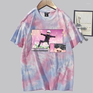 T-shirts pour hommes cadeau anime jujutsu kaisen t-shirt gojo saturo vêtements tops tees camiseta