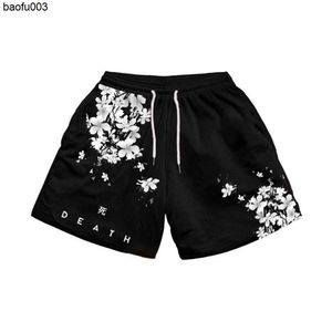 T-shirts voor heren Anime GYM Mesh shorts Workout Ademend Mannelijk Casual Sportbroek Fitness Heren Bodybuilding Hardlopen Basketbal Strand Zomershorts J230522