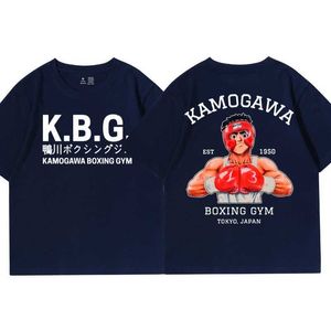 T-shirts pour hommes Anime Hajime No Ippo Kamogawa Boxe Gym T-shirt Hommes Femmes Makunouchi Takamura KGB T-shirts graphiques Vêtements Harajuku Streetwear Y2k T-shirt 9681