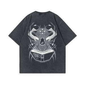 T-shirts pour hommes Anime Hunter X Hunter T-shirts Femmes Harajuku Vintage Washed Manga Chrollo Lucilfer T-shirt imprimé 100% coton Hip Hop Tops Tee 230703