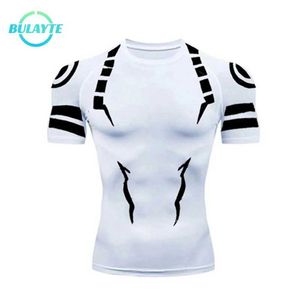 T-shirts voor heren Anime Jujutsu Kaisen Compressie-T-shirt Heren 3D-print Sukuna Ademend Voetbal Fitness Strak Sportkleding Sneldrogend Rijden Tops J240120