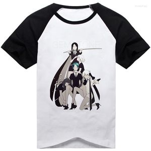 Camisetas de hombre Anime Land Of The Lustrous camiseta Bort Morganite Goshenita Jade Unisex Casual manga corta Cosplay disfraz estampado camiseta